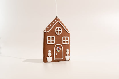 Large Gingerbread Home Clay Ornament