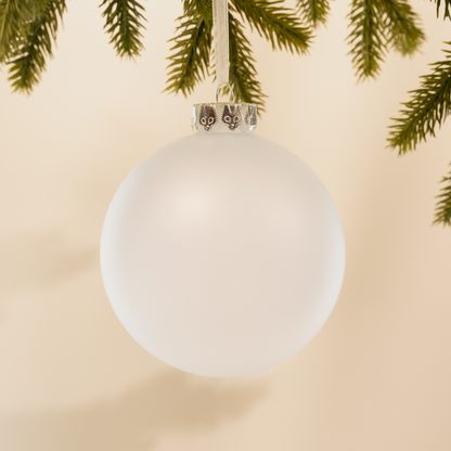 Frosted Glass Bauble - Large