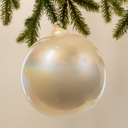 Pearl Glass Bauble - Large